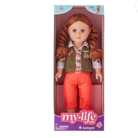 My Life Toys My Life As Zoologist Doll New In Box 8 Inches Tall Red